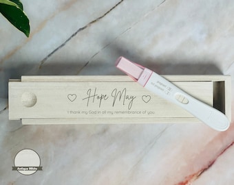 Miscarriage Keepsake Box, Pregnancy Test Box, Pregnancy Loss Keepsake, Engraved and Personalized