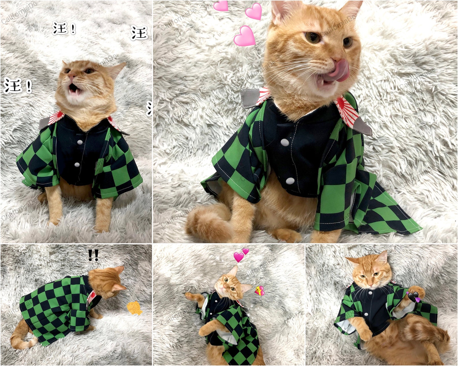 Anime Pets Uniform Dress Cosplay Costume for Cats Katten Kedi Etsy