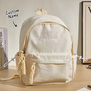 Sac à dos personnalisé pour enfant, sac à dos brodé personnalisé, sac prénom pour tout-petit pour le préscolaire, cadeau de rentrée, sac de garderie à monogramme