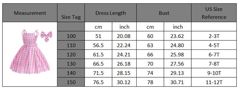 2024 New Movie Girls Costume Cosplay Clothes Children Pink Halloween Carnival Kids Party Wear For 2-12 Years-Your Perfect Cosplay Adventure image 3