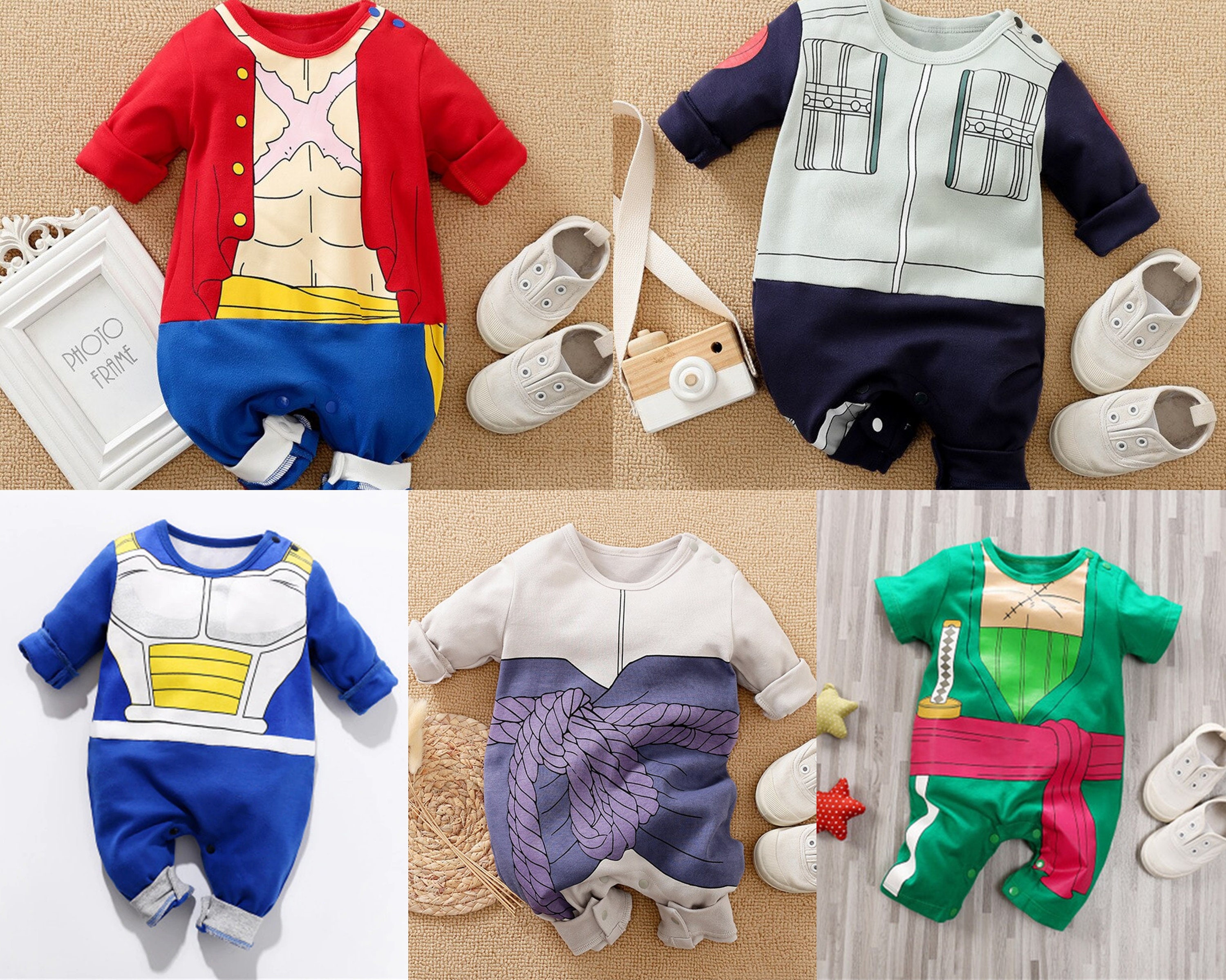 Baby Clothes Cartoon One Piece, One Piece Baby Clothes Anime