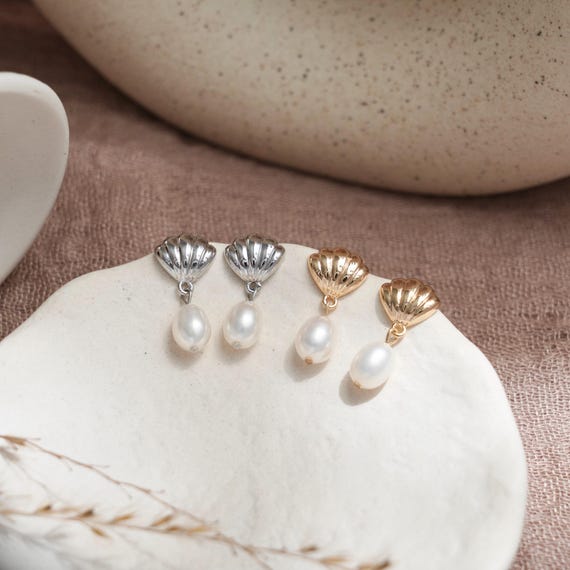 Orecchini Pendenti Con Cristalli E Perle COLORE CRISTALLI Azzurri - Foto 8