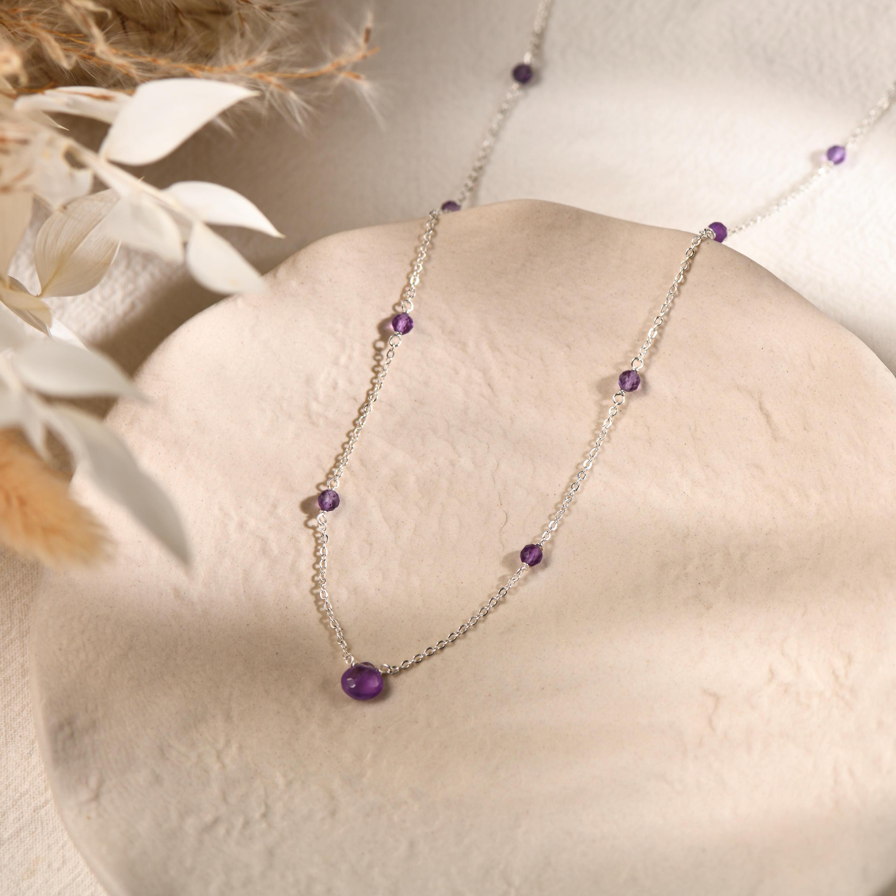 Purple Heart Necklace Kids - Etsy