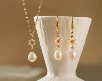 Boucles D'oreilles Pendantes Fleurs Marguerite - Argent 925 - Silverly