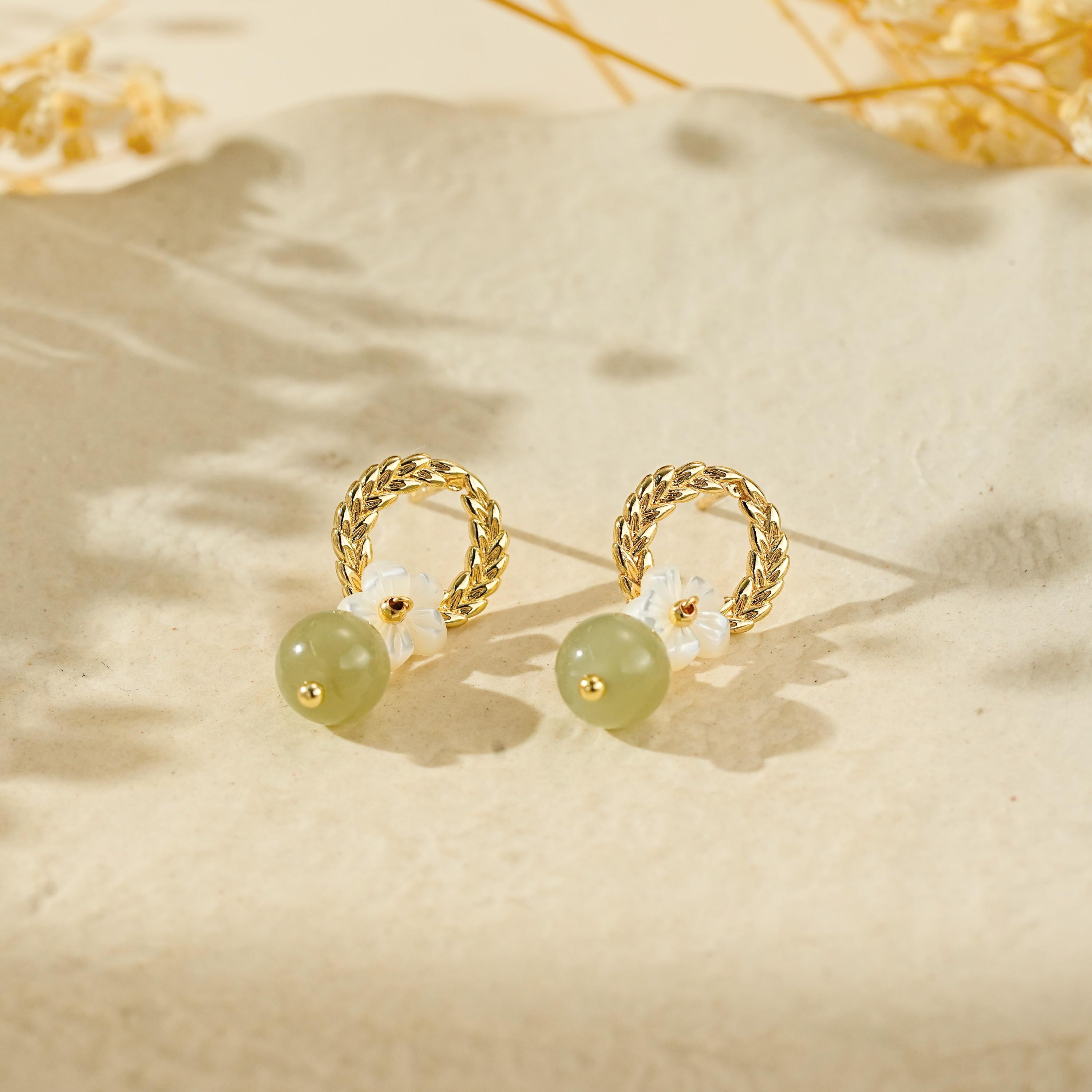 Orecchini a sfere di Giada Rossa 8mm e Argento 925 - Orecchini Pendenti a Sfere - Orecchini Orecchini a sfere di Giada Rossa 8mm e Argento 925 - Orecchini Pendenti a Sfere - Orecchini