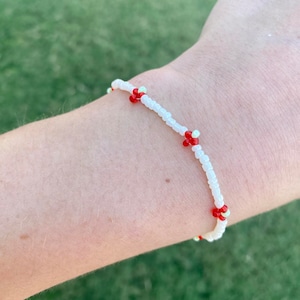 Strawberry Beaded Bracelet