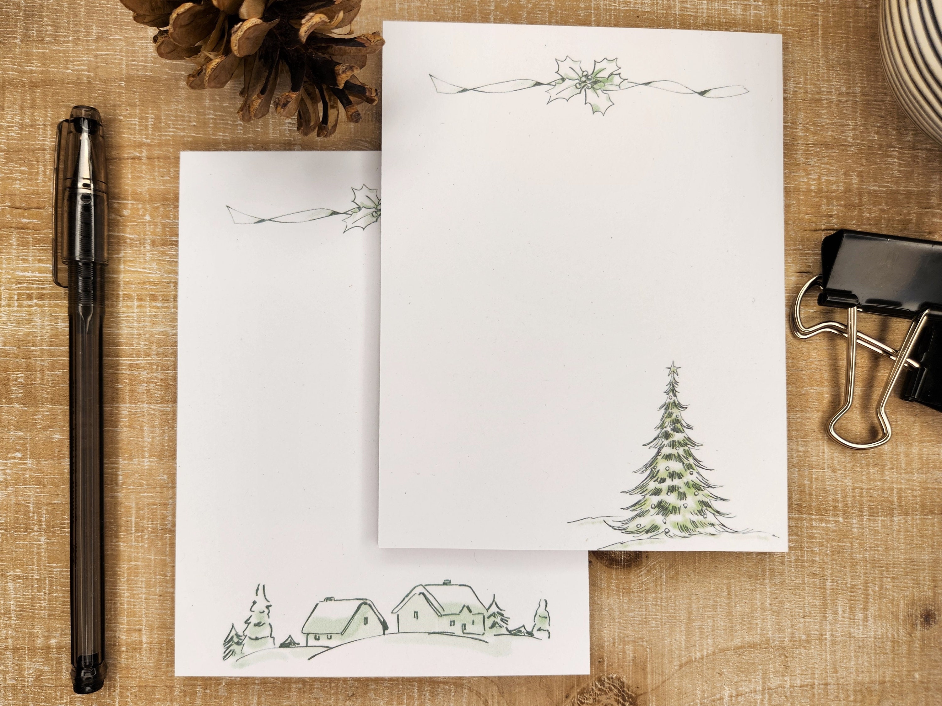 Stonehouse Collection Winter Theme Notepads - 4 Assorted Note Pads...