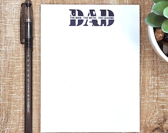 Dad Notepad: The Man, The Myth, The Legend| Dad Gift| Father's Day Gift| Gifts For Dad|
