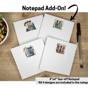 Whimsical Paris Streets Mini Desk Calendar| Mini Desk Calendar| Watercolor Style Calendar| 4"x6" Recycled Paper Calendar| image 4