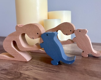 Figurine commémorative de gerbille - Souvenir en bois de personne et de petit animal, perte d'animal de compagnie, cadeau de sympathie pour amoureux des animaux de compagnie