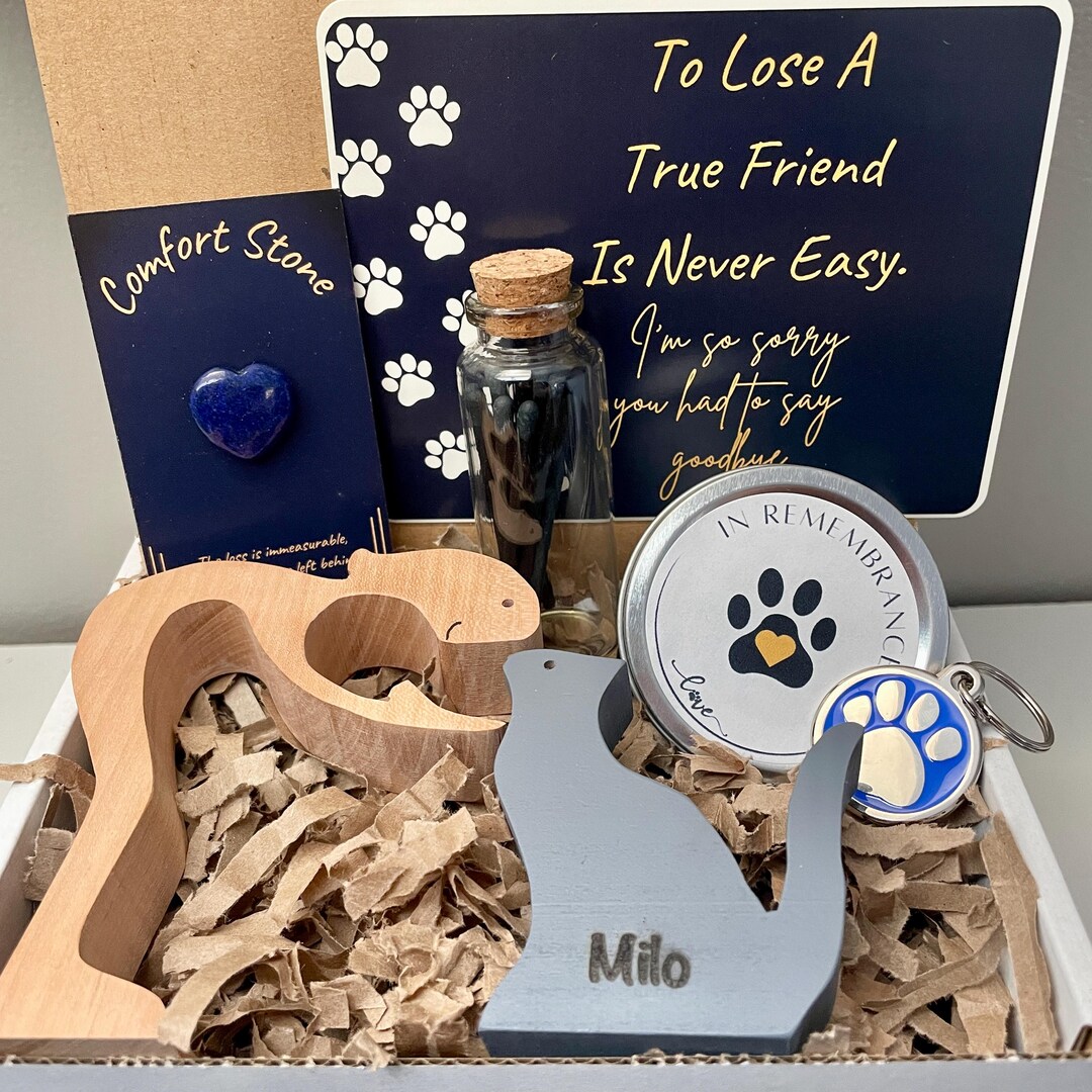 Personalized Cat Gift Box, Sympathy Box for Cat Owners, Gift for Cat ...