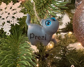 Mini décoration de chat personnalisée - Décoration de Noël en bois gravée