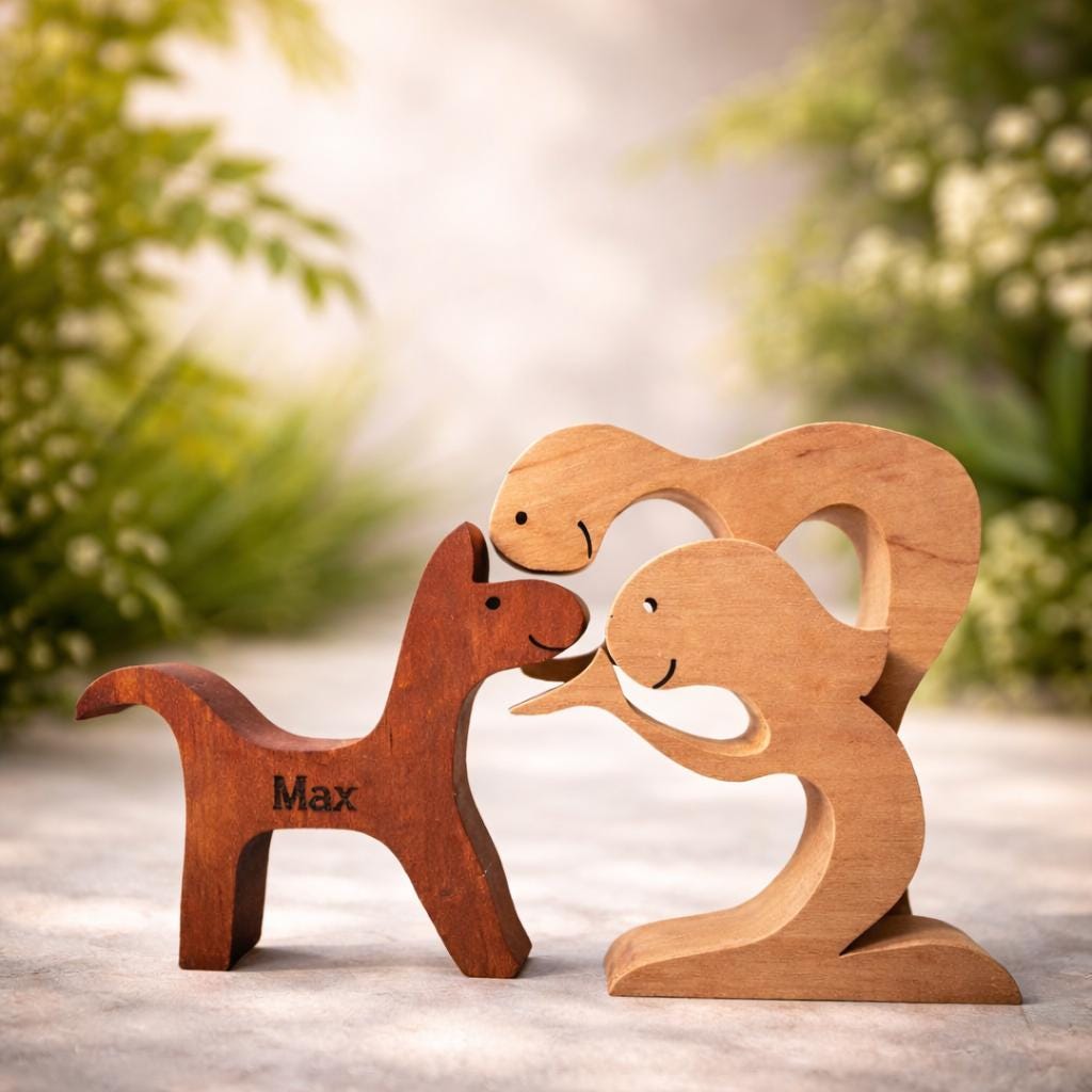 Dog human wood sculpture - Etsy 日本