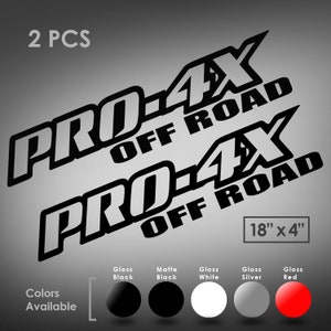 Nissan Titan Frontier Pro 4 X truck off road Decals Set of 2. various colors to choose