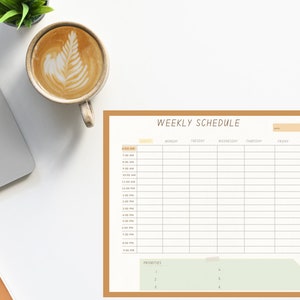 Daily Planner,  Daily tracker, Minimalist Daily Planner Printable, Weekly Planner, Student Planner, Student Tracker, Download