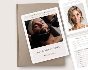 Microneedling Training Manual: Editable Skin Needling Training Course Guide for Trainers and Beauty Academies
