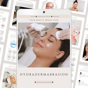Hydradermabrasion Facials Training Manual - Editable Advanced Facial Course for Beauty Trainers, Students & Academies