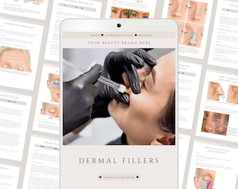Dermal Fillers Training Manual: Complete Step-by-Step Guide (Edit in Canva)