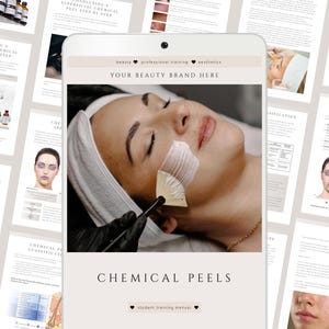Manuel de formation sur les peelings chimiques : guide de beauté modifiable (téléchargement numérique)