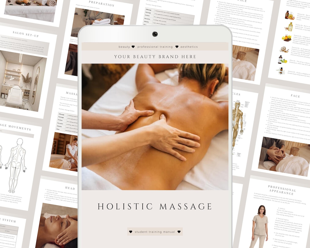 Holistic Massage Training Manual: Editable Course (canva PDF) - Etsy