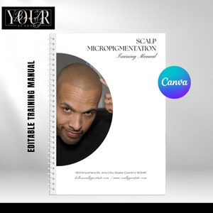 Scalp Micropigmentation SMP Training Manual, Guide for Instructors, Students, Printable, Instant Download, Customizable