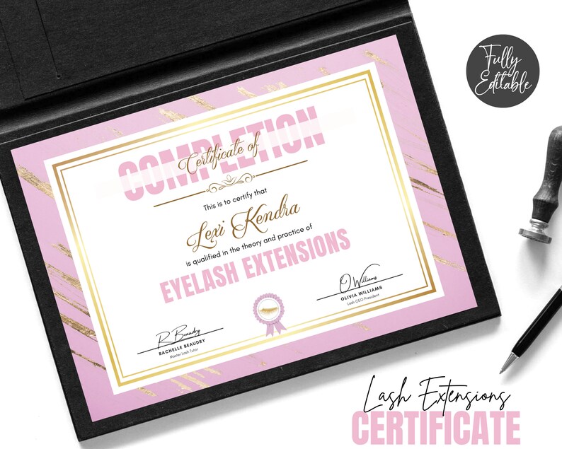 Lash Extensions Certificate Eyelash Extensions DIY Etsy Lash Extensions Certificate Eyelash Extensions DIY Etsy