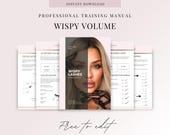 Wispy Volume Lash Extensions Training Manual: Editable Canva Guide