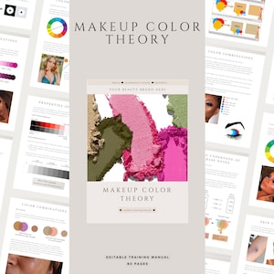 Makeup Colour Theory for Make-up Artists | Colorimetry Guide | Beauty Training Manual | Edit in Canva