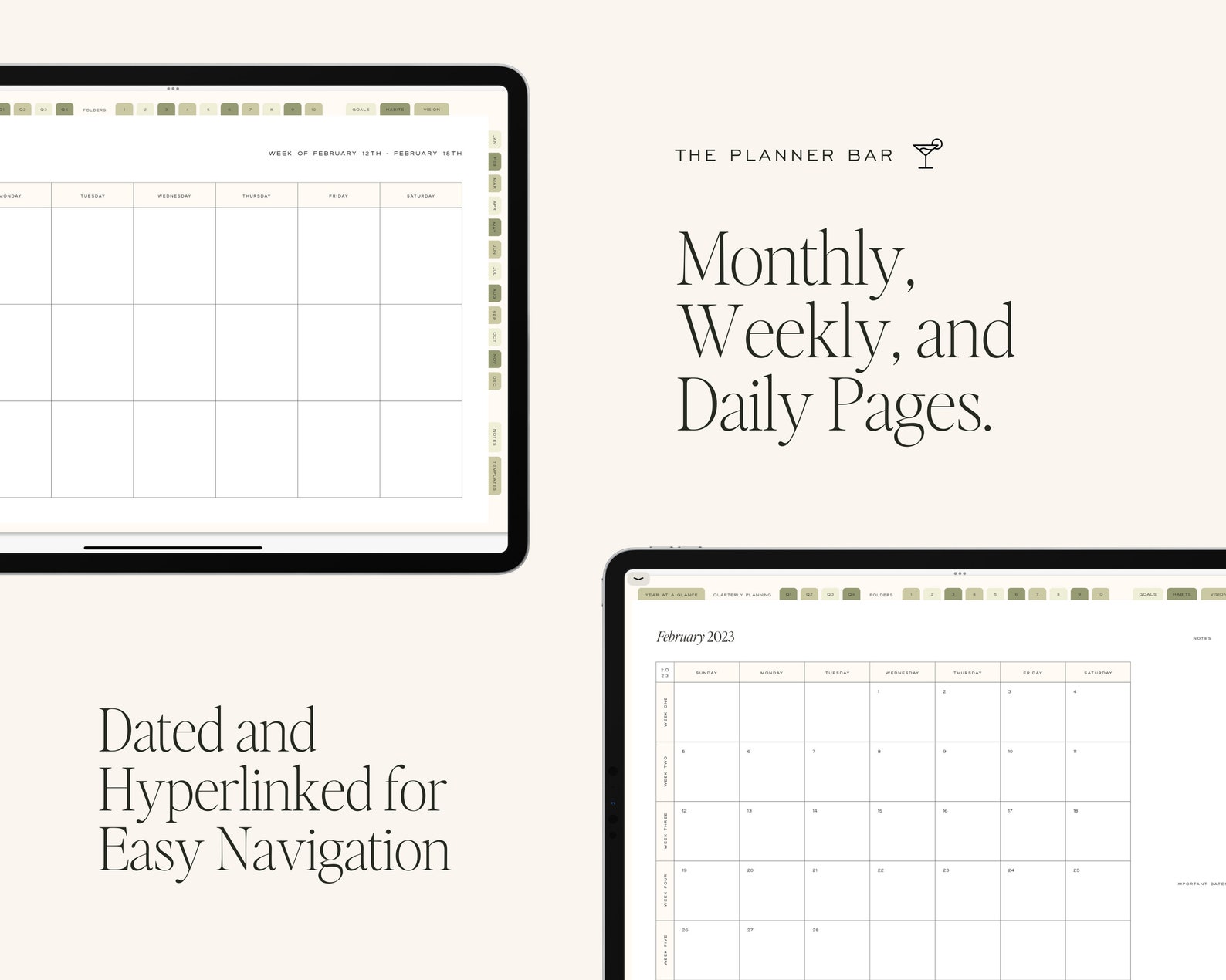 Digital Planner Goodnotes 2023 Dated Digital Planner Etsy