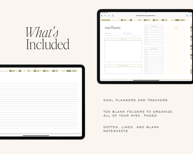 Digital Planner Goodnotes 2023 Dated Digital Planner Etsy