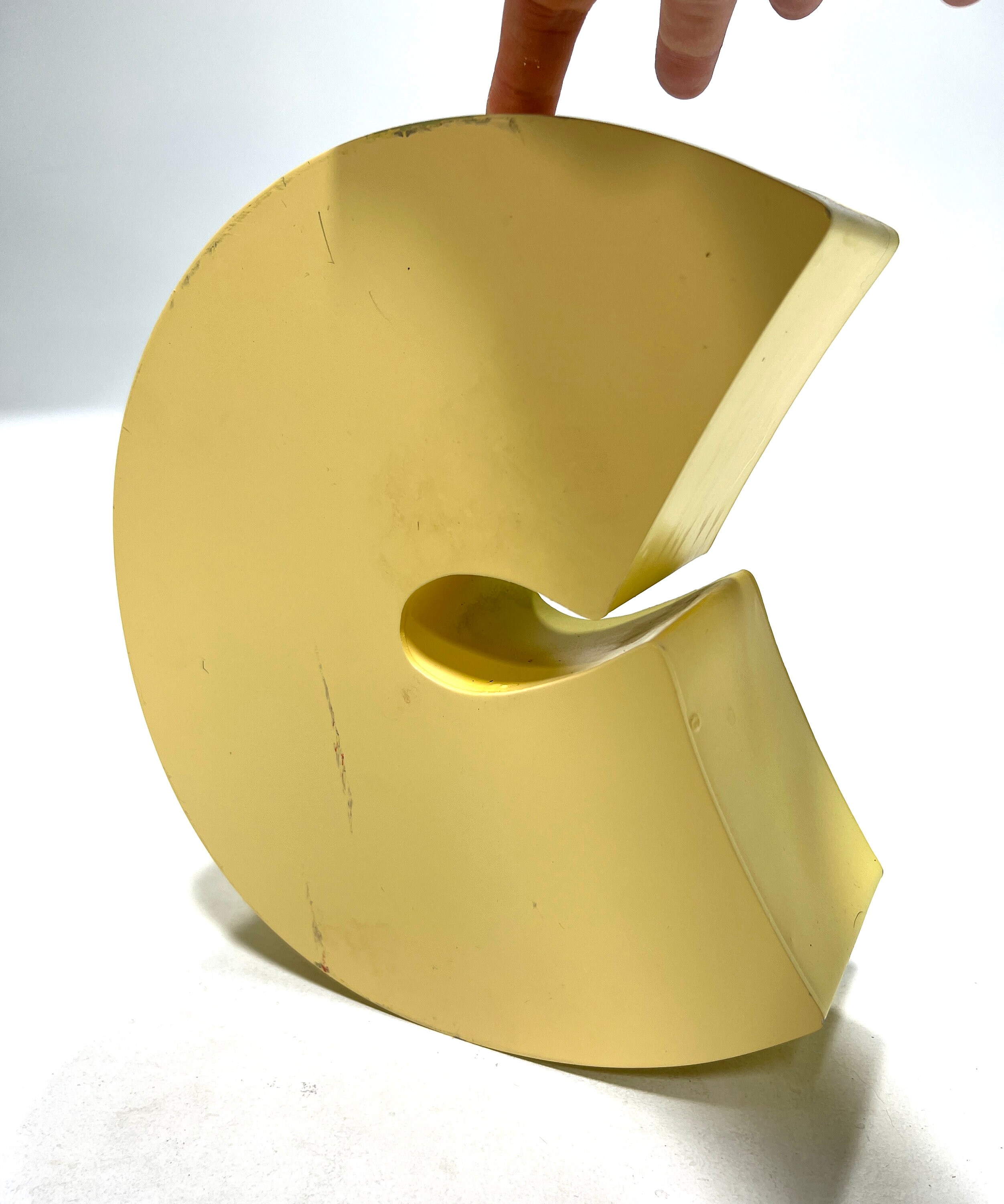 Yellow C | Reverse Channel Letter | Reclaimed Old Sign - Etsy