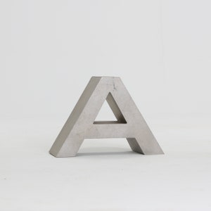 Silver Brushed Aluminum Letter A | Reclaimed Sign Letter