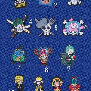 One Piece Anime Croc Charms Jibbitz Set for Crocs | Shoe Accessories | Trending One Piece Charms for Clogs | Fashionable Jibbitz