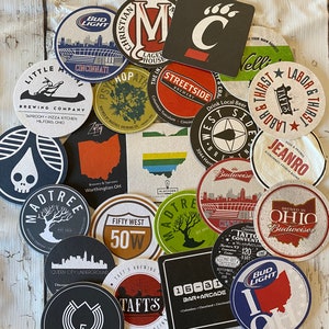 30 montañas rusas Bewies temáticas de Ohio, montañas rusas de cartón cervecería, barware, montañas rusas de taberna