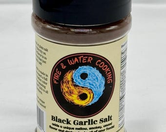 Fire and Water Cooking Gourmet Black Garlic Salt