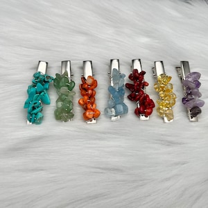 Crystal hair clips