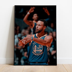 Póster de Stephen Curry, Stephen Curry vs Boston Celtics Juego 6 Declaración de Curry "Quiero ese anillo", Golden State Warriors, Arte de pared,