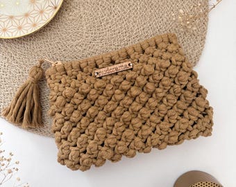 Patrón de Macramé - Bolsa de mano/cosmetiquera Julia