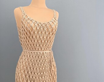 Patrón de Macramé - Vestido/salida de baño