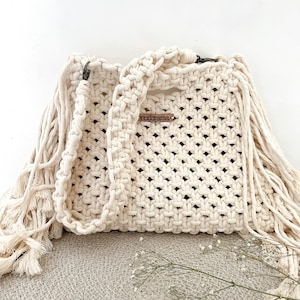 Agatha Bag - Macramé Knitting Pattern (ENGLISH)