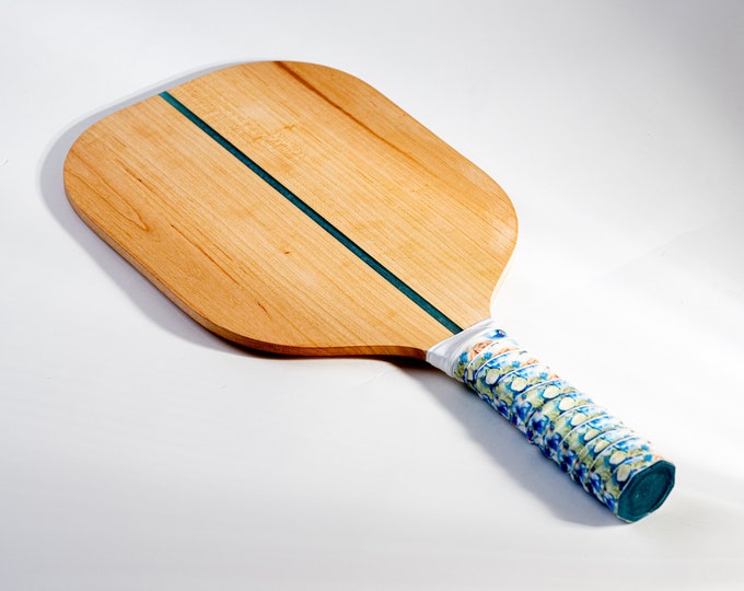 Handcrafted American Cherry Wooden Pickleball Paddle - Durable High-Performance Professional Grade With Comfortable Grip Paddles