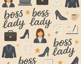Boss Lady Wrapping Paper - Professional Women, Career Gifts