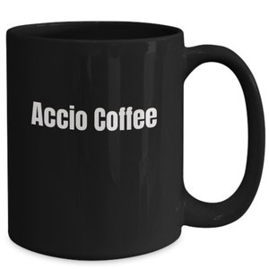 Accio coffee black mug