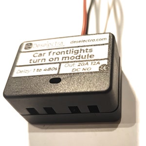 Drl timer switch time relay 1 to 480 sec kit 12v / 20a delay on car daylights