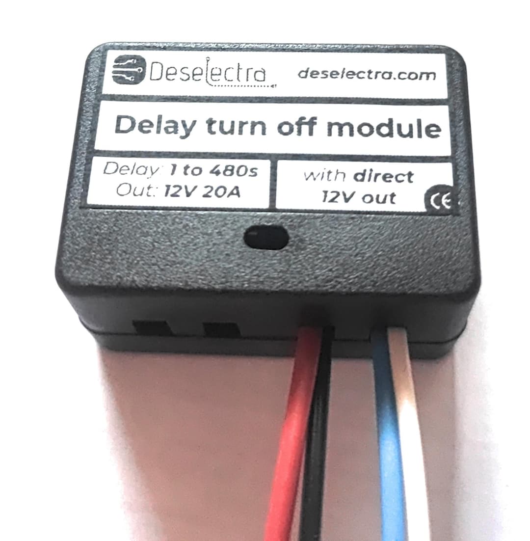 Easy to Use Car Timer Switch Relay 1-480 Sec Delay off 12v 20a Direct ...