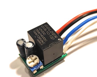 Mini Timer Switch Relay: 1-150 Second Delay, 12V 20A DC