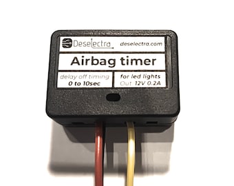 LED Airbag Light Timer Repair Kit: 1-10 sec Delay, 12V