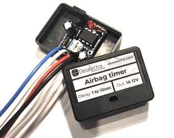 Relé temporizador SRS del airbag del coche: retardo ajustable de 1 a 10 segundos