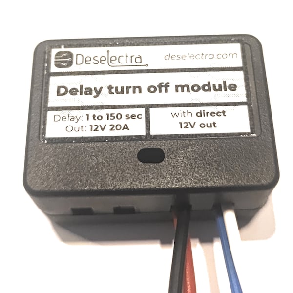 Relé del interruptor del temporizador del coche fácil de usar 1-150 segundos de retardo de apagado 12v 20a salida directa de 12v