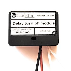 Kit de relé temporizador para automóvil en caja: retardo de 0 a 40 segundos, 12 V, 20 A